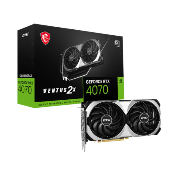 MSI GeForce RTX 4070 VENTUS 2X E OC 12GB GDDR6X MSI GeForce RTX 4070 VENTUS 2X E OC 12GB GDDR6X